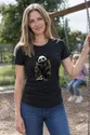 Koszulka damska czarna z pandą w okularach streetwear śmieszna prezent, zdjęcie 5