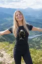 Koszulka damska czarna z pandą w okularach streetwear śmieszna prezent, zdjęcie 7