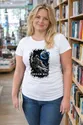 Koszulka damska biała astronautka dream big kosmos prezent, zdjęcie 3