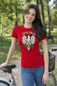 Koszulka damska czerwona Polska orzeł patriotyczna godło prezent, zdjęcie 3