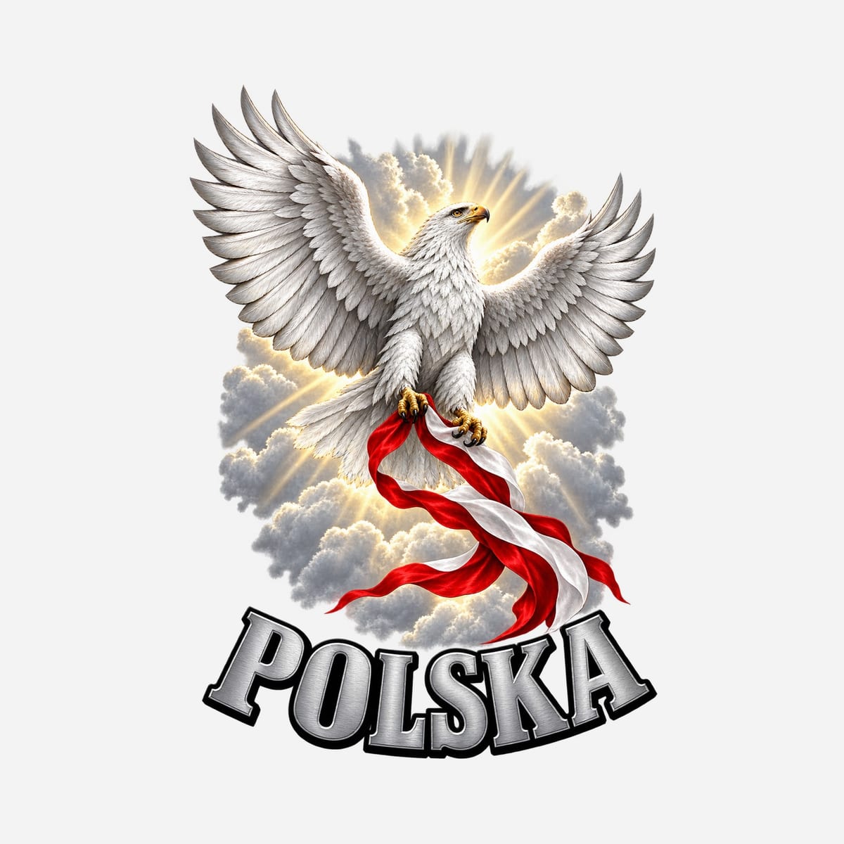 Koszulka damska czerwona polska orzeł patriotyczna flaga prezent, zdjęcie 2