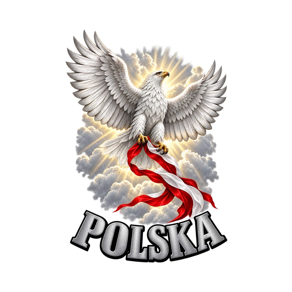Koszulka damska biała polska orzeł patriotyczna flaga prezent, zdjęcie 2