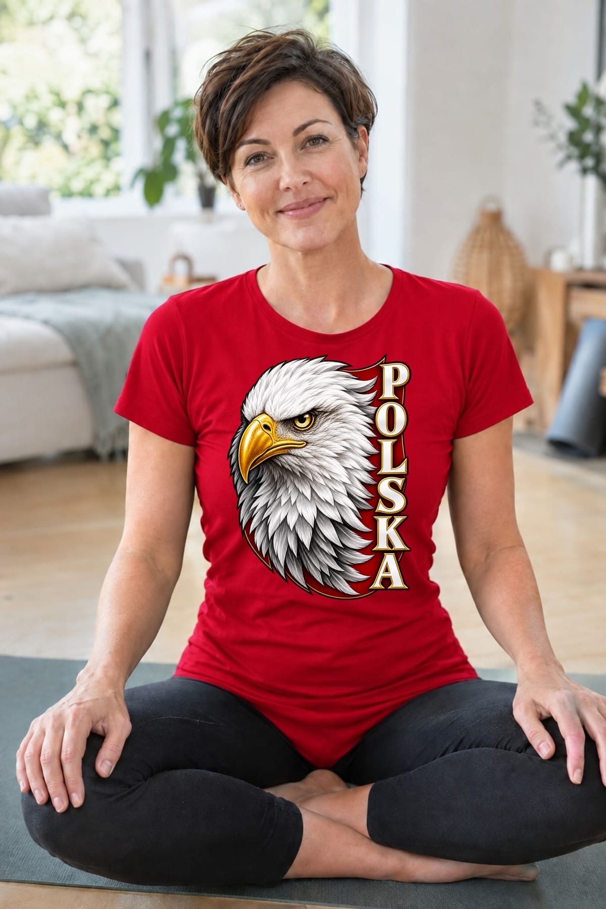 Koszulka damska czerwona Polska orzeł bielik patriotyczna urodziny, zdjęcie 3
