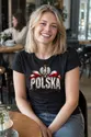 Koszulka damska czarna Polska orzeł kamienne litery patriotyczna, zdjęcie 5