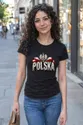 Koszulka damska czarna Polska orzeł kamienne litery patriotyczna, zdjęcie 7