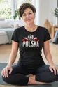 Koszulka damska czarna Polska orzeł kamienne litery patriotyczna, zdjęcie 8