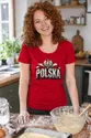 Koszulka damska czerwona Polska orzeł kamienne litery patriotyczna, zdjęcie 3