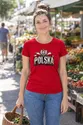 Koszulka damska czerwona Polska orzeł kamienne litery patriotyczna, zdjęcie 4