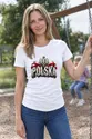 Koszulka damska biała Polska orzeł kamienne litery patriotyczna, zdjęcie 7
