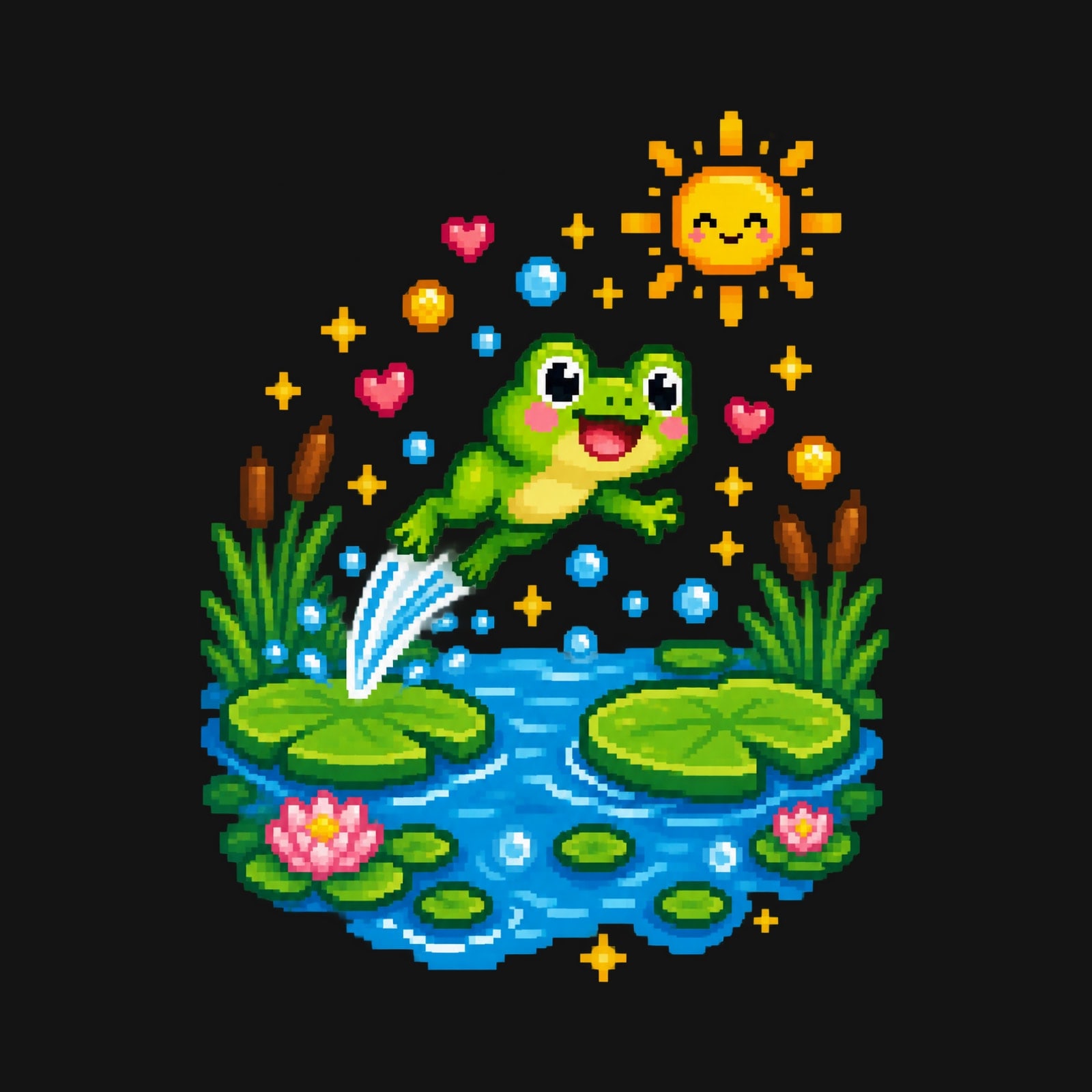 Koszulka z żabką dla chłopca czarna retro pixel art dla dzieci, zdjęcie 2