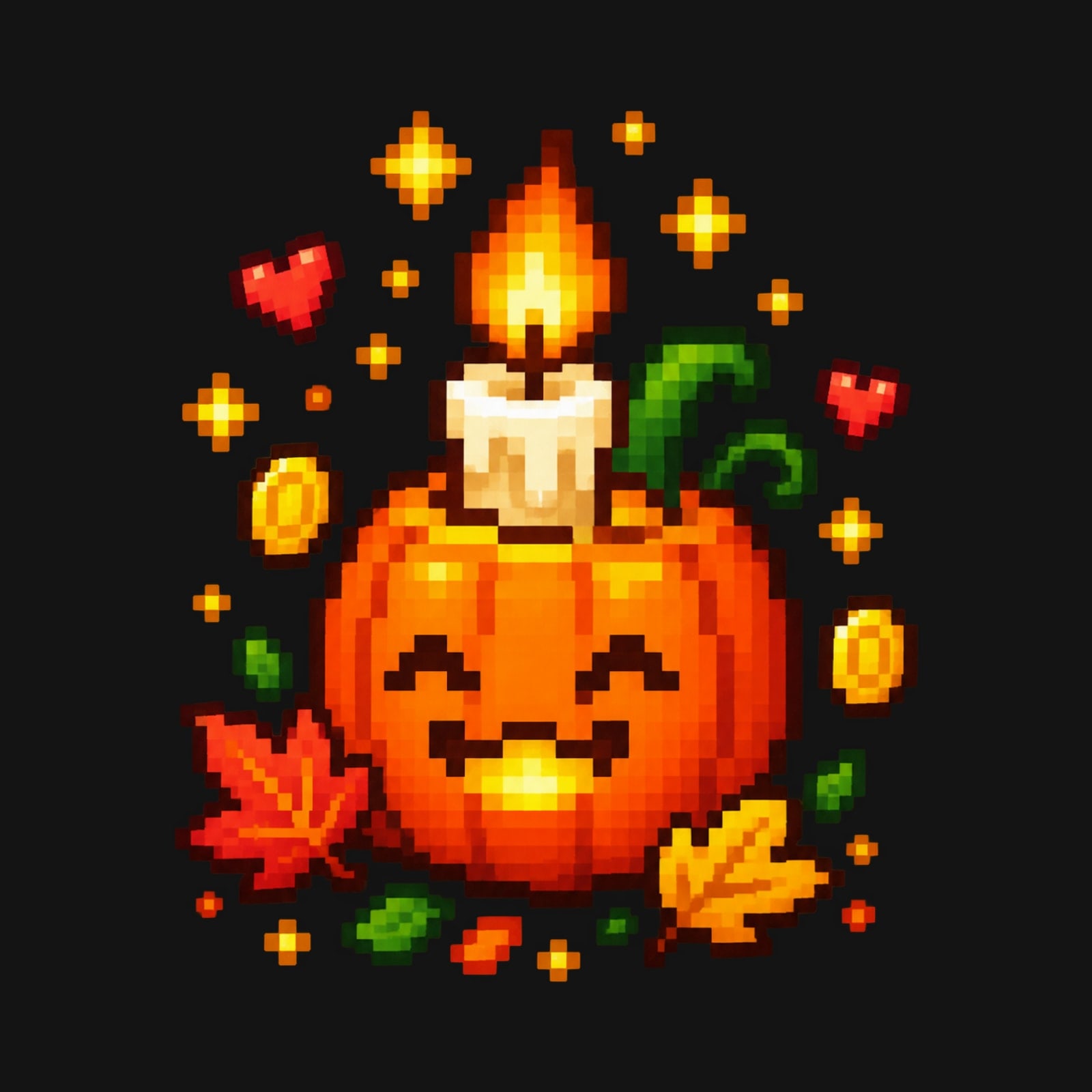 Koszulka dla chłopca z dynią czarna pixel art dla dzieci, zdjęcie 2