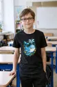 Koszulka z wielorybem dla chłopca czarna miękka akwarela, zdjęcie 4