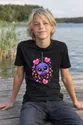 Koszulka z pająkiem dla chłopca czarna słodki styl kawaii, zdjęcie 5