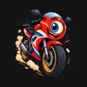 Koszulka z motocyklem dla chłopca czarna wesoła bajka, zdjęcie 2