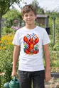 Koszulka z homarem pixel art dla chłopca biała retro pixel art, zdjęcie 8