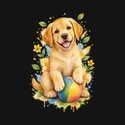 Koszulka z labradorem dla chłopca czarna delikatna akwarela, zdjęcie 2