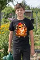 Koszulka z kurą dla chłopca czarna słodki kawaii, zdjęcie 8