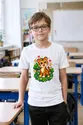 Koszulka dla chłopca z tygrysem biała cyfrowy pixel art, zdjęcie 3