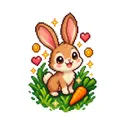 Koszulka dla chłopca z zającem biała pixel art w stylu retro gry, zdjęcie 2