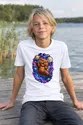 Koszulka z grizzly kosmicznym dla chłopca biała kosmiczna przygoda, zdjęcie 8