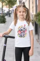Koszulka ze słonikiem dla dziewczynki biała słodki kawaii, zdjęcie 5