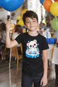 Koszulka z misiem polarnym dla chłopca czarna słodki kawaii, zdjęcie 6