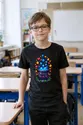 Koszulka z kociołkiem pixel art dla chłopca czarna prezent, zdjęcie 4