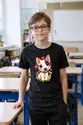 Koszulka dziecięca z bulterierem dla chłopca czarna słodki kawaii, zdjęcie 5