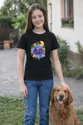 Koszulka z pajączkiem dla dziewczynki czarna słodki kawaii, zdjęcie 3