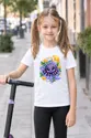 Koszulka z pajączkiem dla dziewczynki biała słodki kawaii, zdjęcie 5