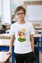 Koszulka dziecięca z baranem dla chłopca biała pixel art, zdjęcie 4