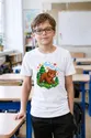 Koszulka z niedźwiedziem dla chłopca biała pixel art, zdjęcie 4