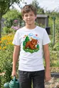 Koszulka z niedźwiedziem dla chłopca biała pixel art, zdjęcie 8