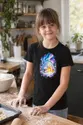 Koszulka z igloo akwarela dla dziewczynki czarna delikatna akwarela, zdjęcie 4