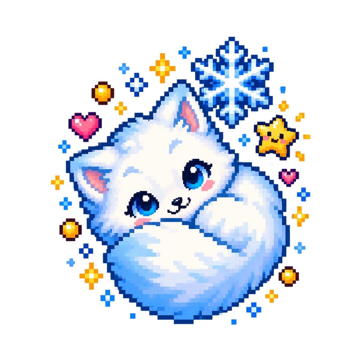 Koszulka z lisem pixel art dla chłopca biała styl pixel art, zdjęcie 2