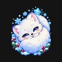 Koszulka z lisem polarnym dla chłopca czarna słodki kawaii, zdjęcie 2