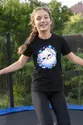Koszulka z lisem polarnym dla dziewczynki czarna słodki kawaii, zdjęcie 4