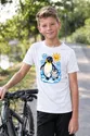 Koszulka dziecięca z pingwinem cesarskim dla chłopca biała, zdjęcie 5
