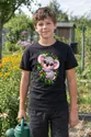 Koszulka z koalą dla chłopca czarna słodki kawaii dla dzieci, zdjęcie 8