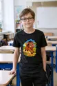Koszulka dziecięca z guźcem dla chłopca czarna wesoła bajka, zdjęcie 5