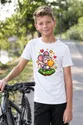Koszulka z myszą dla chłopca biała retro pixel art, zdjęcie 5