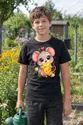 Koszulka z myszą dla chłopca czarna słodki styl kawaii, zdjęcie 8
