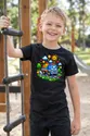 Koszulka z tirem w pixel art dla chłopca czarna dla dzieci, zdjęcie 6