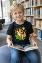 Koszulka z gekonem dla chłopca czarna słodki kawaii, zdjęcie 7