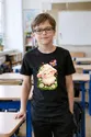 Koszulka z owieczką dla chłopca czarna słodki styl kawaii, zdjęcie 4