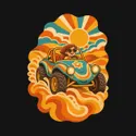 Koszulka z buggy retro dla chłopca czarna styl lata 70, zdjęcie 2