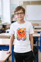 Koszulka z ośmiorniczką dla chłopca biała słodki kawaii, zdjęcie 4