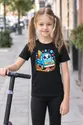 Koszulka z pickupem dla dziewczynki czarna słodki kawaii, zdjęcie 7