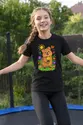 Koszulka z rysunkiem quokki dla dziewczynki czarna kredkami, zdjęcie 4