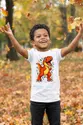 Koszulka z tyranozaurem dla chłopca biała w stylu komiksu, zdjęcie 4
